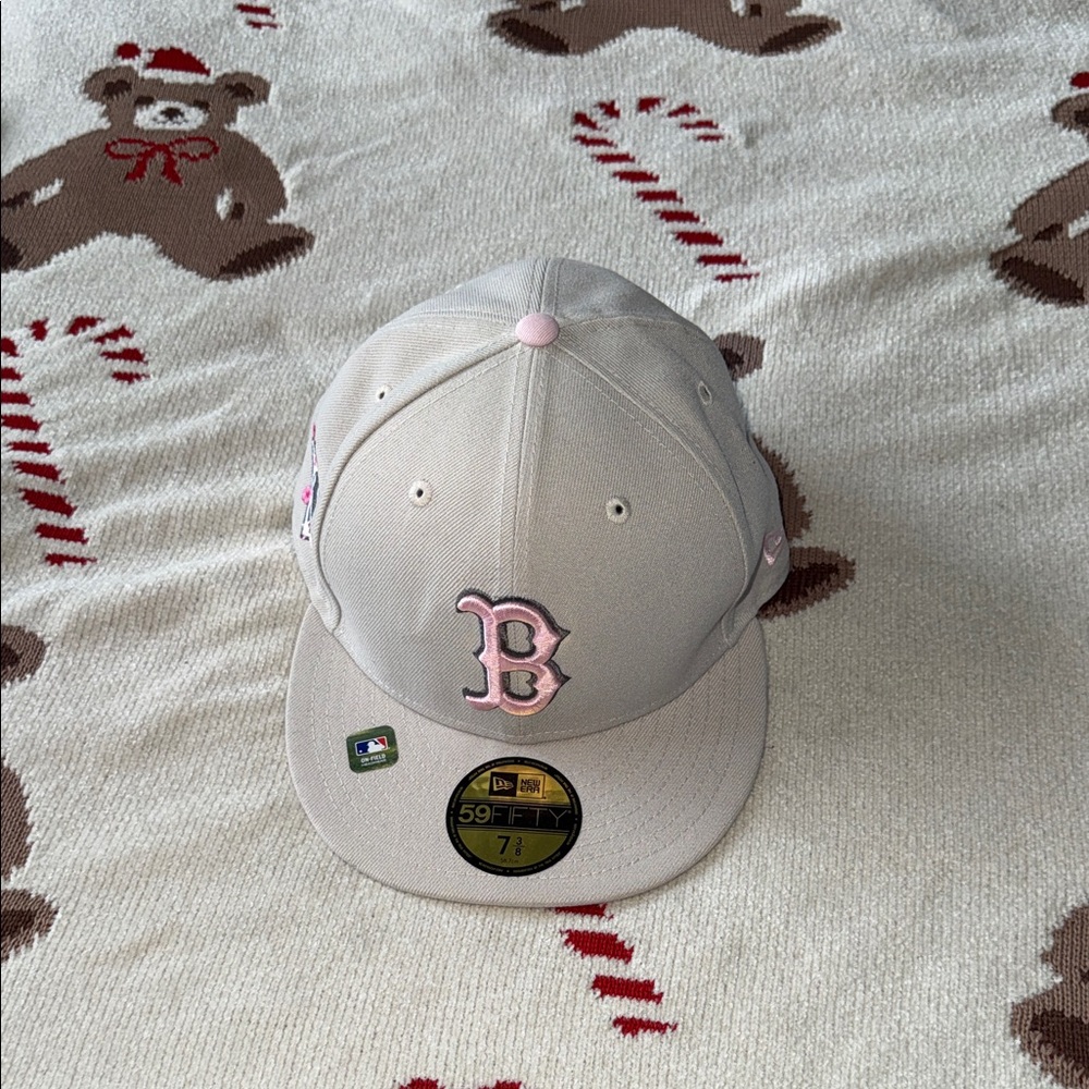 Boston Red Sox 59FIFTY 7 3/8 Mother’s Day 2023 MLB on field fitted hat pink